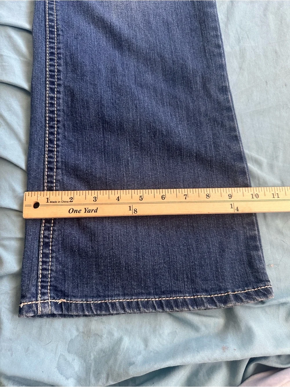 Women's Dark Blue Bootcut Jeans - Comfortable Everyday Fit